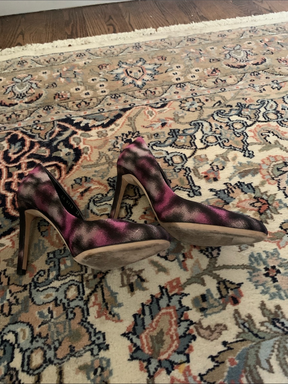 Dior Iridescent Plum Ombre Stiletto Pumps - Picture 8 of 14